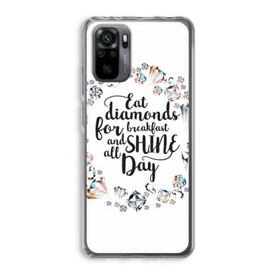 Diamonds: Xiaomi Redmi Note 10 Pro Transparant Hoesje
