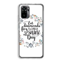 Diamonds: Xiaomi Redmi Note 10 Pro Transparant Hoesje