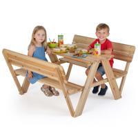 Kinderpicknicktafel Houten Peutertafel En Stoelenset Voor Buiten Kindermeubelset