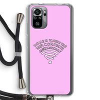 Home Is Where The Wifi Is: Xiaomi Redmi Note 10S Transparant Hoesje met koord