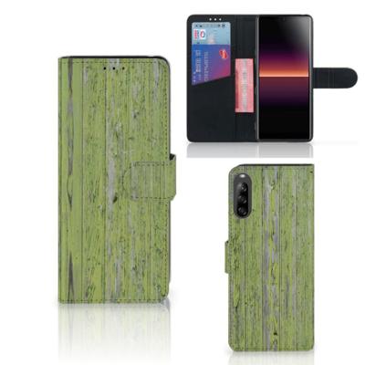 Sony Xperia L4 | Book Style Case | Green Wood | Portemonnee hoesje