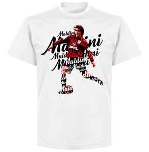 Paolo Maldini Milan Script T-Shirt