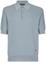 Dolce & Gabbana polo en maille gaufrée - Gris