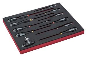 Bahco Foaminlay Fit&Go 2/3 met schroevendraaiers | ERGO | gleuf en Phillips - 11-delig - FF1F1003