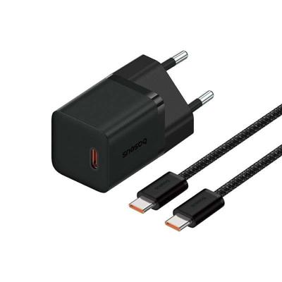 Baseus P10110902113-01 USB-C GaN5 mini 30W netvoeding oplader Zwart