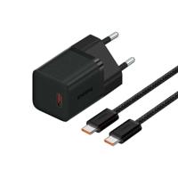 Baseus P10110902113-01 USB-C GaN5 mini 30W netvoeding oplader Zwart