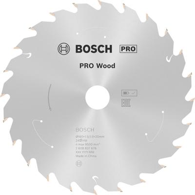 Bosch Accessoires Cirkelzaagblad ACCU Standard for Wood 160x20/15.875x1.5/1.0x24T - 2608837676
