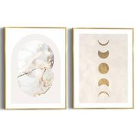 Reinders - Marble Gold - Schilderijen set 2x 40x30cm Goud