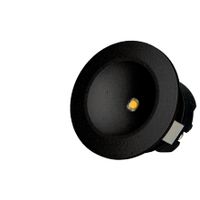 BR0043 LED-inbouw-/opbouwspot 1,5W 2700K excl. driver Zwart
