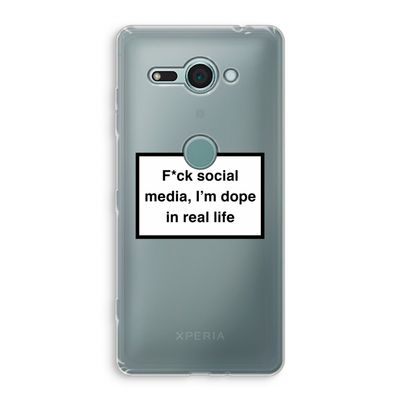 I'm dope: Sony Xperia XZ2 Compact Transparant Hoesje