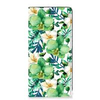 Samsung Galaxy A21s Smart Cover Orchidee Groen - thumbnail