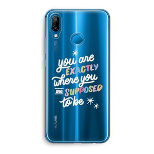 Right Place: Huawei P20 Lite Transparant Hoesje