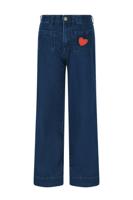 Like Flo winter wide leg jeansbroek meisjes - blauw - Fabiana