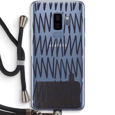 Marrakech Zigzag: Samsung Galaxy S9 Plus Transparant Hoesje met koord