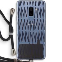 Marrakech Zigzag: Samsung Galaxy S9 Plus Transparant Hoesje met koord