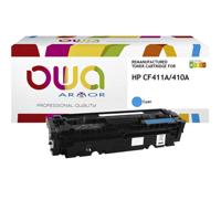 Tonercartridge owa hp cf411a blauw