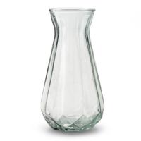 Bloemenvaas - Stijlvol model - helder/transparant glas - 24 x 13,5 cm