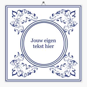 Delfts Blauw tegeltje koninklijk