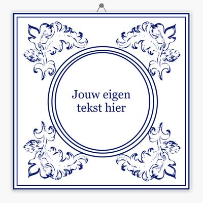 Delfts Blauw tegeltje koninklijk