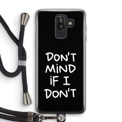 Don't Mind: Samsung Galaxy J8 (2018) Transparant Hoesje met koord