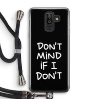 Don't Mind: Samsung Galaxy J8 (2018) Transparant Hoesje met koord