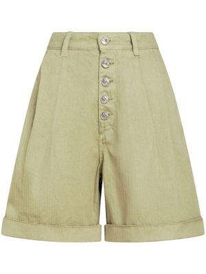 ETRO bermuda à boutonnière devant - Vert