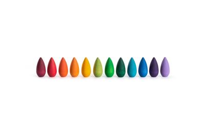 Grapat Regenboog Sneeuwvlokken - 36 stuks (12 kleuren)