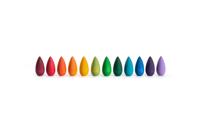 Grapat Regenboog Sneeuwvlokken - 36 stuks (12 kleuren)