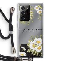 Daisies: Samsung Galaxy Note 20 Ultra / Note 20 Ultra 5G Transparant Hoesje met koord