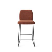 Jesper Home Barkruk 'Ikata' Slide Black, kleur Cosy Copper (zithoogte 65cm)