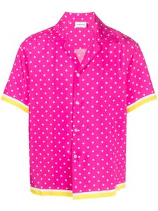 P.A.R.O.S.H. chemise en soie à pois - Rose