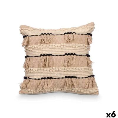 Kussen Gift Decor Zwart Natuurlijk 45 x 15 x 45 cm (6 Stuks)