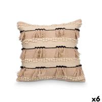 Kussen Gift Decor Zwart Natuurlijk 45 x 15 x 45 cm (6 Stuks)
