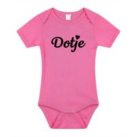 Dotje cadeau baby rompertje roze meisjes - thumbnail