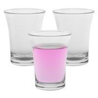 MPDrink Shotglas - 6x - SAN kunststof - 2,5 cl - onbreekbaar - herbruikbaar - shotglazen