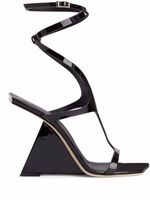 Giuseppe Zanotti sandales Tutankamon 105 mm en cuir verni - Noir - thumbnail