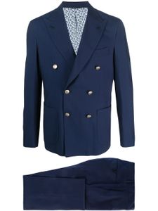 GABO NAPOLI costume à veste croisée - Bleu