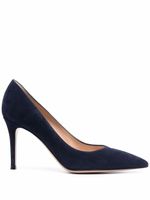 Gianvito Rossi escarpins pointus en daim 90 mm - Bleu