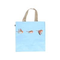 Boodschappentas roodborstjes 40x40cm