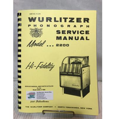 Wurlitzer 2200 Jukebox Service Manual