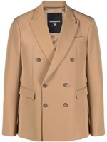 Patrizia Pepe peak-lapels double-breasted blazer - Tons neutres