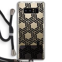 Geometrisch patroon: Samsung Galaxy Note 8 Transparant Hoesje met koord