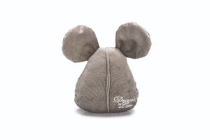 Designed By Lotte muis Adio velvet grijs hondenspeelgoed 20x18,8x7cm