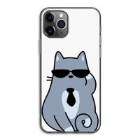 Cool cat: iPhone 11 Pro Transparant Hoesje