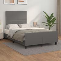 Bedframe zonder matras 120x190 cm kunstleer grijs