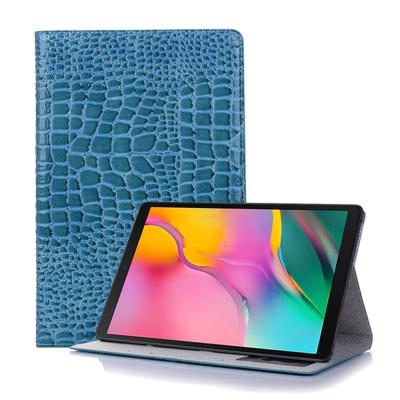 Krokodil textuur horizontale Flip lederen case voor Galaxy tab S5e 10 5 T720/T725 met houder & kaartsleuven & portemonnee (blauw)