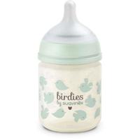 Glazen babyfles - SUAVINEX - Birdies - SX Pro XS speen - 120 ml - 0 tot 3 maanden - Groen