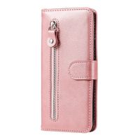 OPPO A17 hoesje - Bookcase - Pasjeshouder - Portemonnee - Rits - Kunstleer - Rose Goud - thumbnail