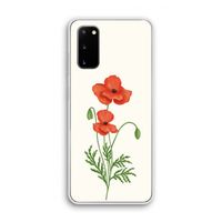 Red poppy: Samsung Galaxy S20 Transparant Hoesje