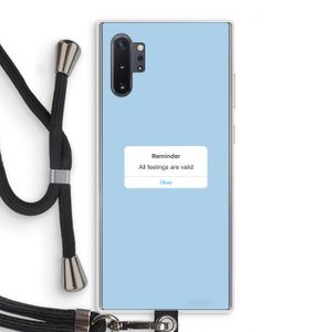Reminder: Samsung Galaxy Note 10 Plus Transparant Hoesje met koord